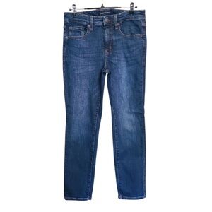 Aeropostale Mid Rise Dark Blue Skinny Jeans 6S